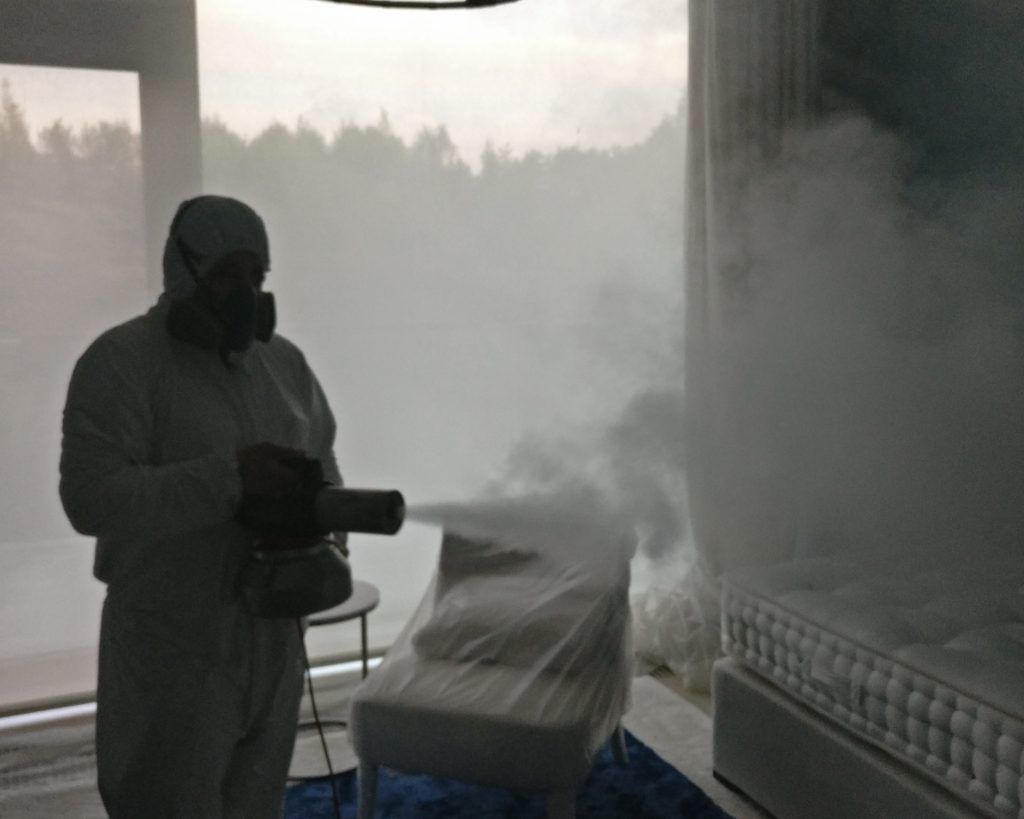 Сухой туман от запахов. Обработка сухим туманов в Якутске. Цены